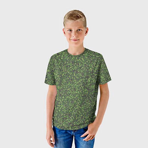 Детская футболка Военный Камуфляж Цифра / 3D-принт – фото 3