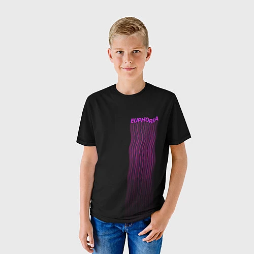 Детская футболка Euphoria noise / 3D-принт – фото 3