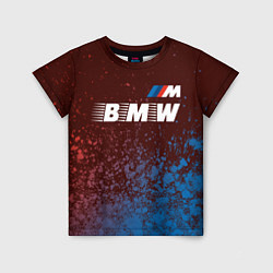 Футболка детская БМВ BMW - Краски, цвет: 3D-принт