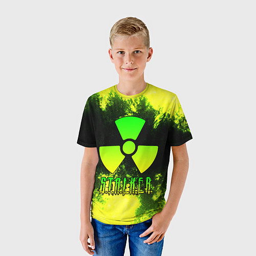 Детская футболка S T A L K E R NEON / 3D-принт – фото 3