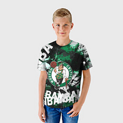 Футболка детская Бостон Селтикс , Boston Celtics, цвет: 3D-принт — фото 2