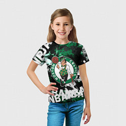Футболка детская Бостон Селтикс , Boston Celtics, цвет: 3D-принт — фото 2