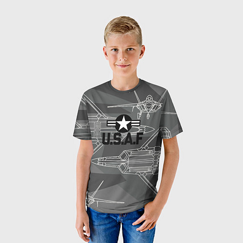Детская футболка U S Air force / 3D-принт – фото 3