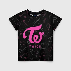 Футболка детская Twice с музыкальным фоном, цвет: 3D-принт