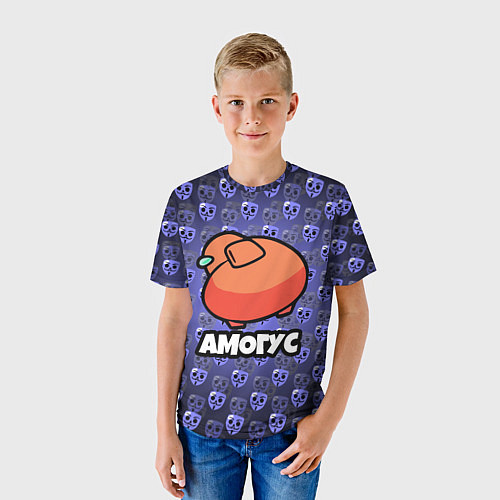 Детская футболка БАБЛ КВАС АМОГУС BUBBLE KVASS / 3D-принт – фото 3