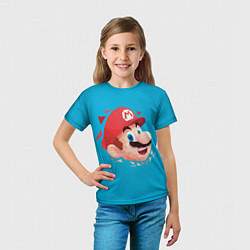 Футболка детская Mario арт, цвет: 3D-принт — фото 2
