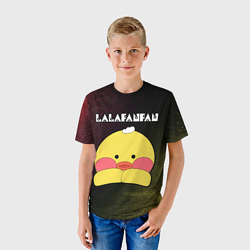 Детская футболка LALAFANFAN - МОРДОЧКА - Глитч / 3D-принт – фото 3
