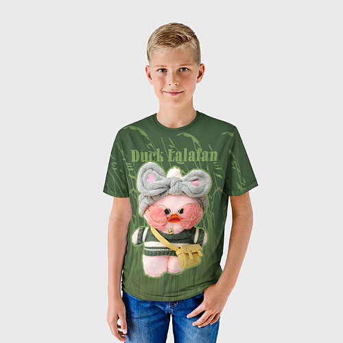 Детская футболка Duck Lalafan - утёнок Лалафан / 3D-принт – фото 3