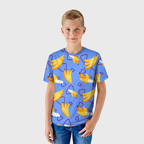 Детская футболка Спелые бананы / 3D-принт – фото 3