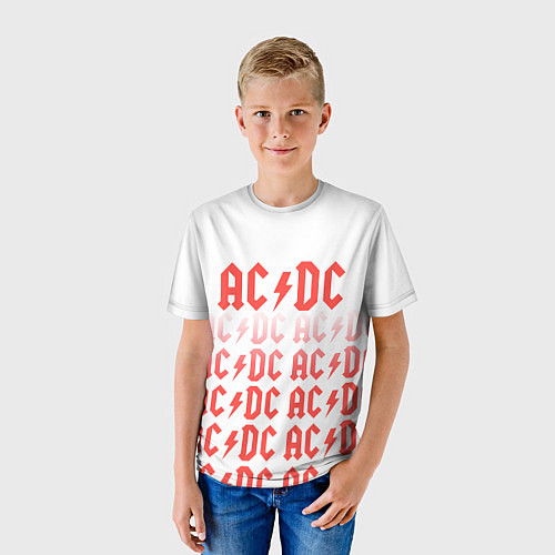Детская футболка Acdc Паттерн / 3D-принт – фото 3