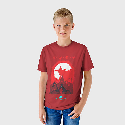 Детская футболка Link red art / 3D-принт – фото 3