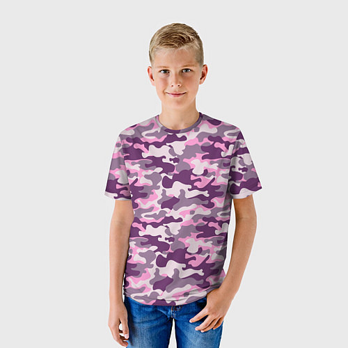 Детская футболка Модный Камуфляж милитари / 3D-принт – фото 3