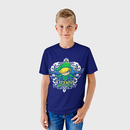 Детская футболка Линк с челкой / 3D-принт – фото 3