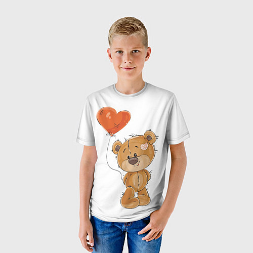 Детская футболка Мишутка с шариком / 3D-принт – фото 3