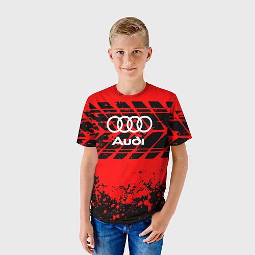 Детская футболка Audi шины / 3D-принт – фото 3