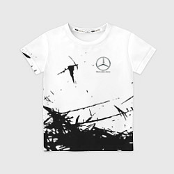 Футболка детская Mercedes текстура, цвет: 3D-принт