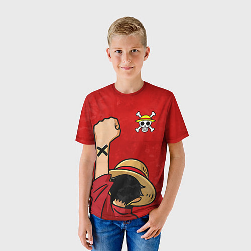 Детская футболка One Piece, Ван Пис Луфии / 3D-принт – фото 3