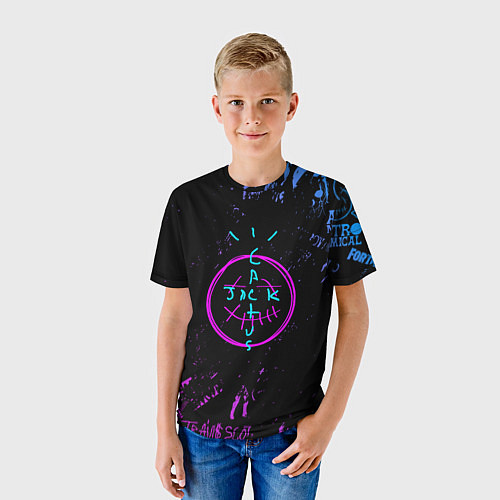 Детская футболка Fortnite x Travis Scott / 3D-принт – фото 3
