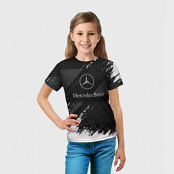 Футболка детская Mercedes-Benz - Темный, цвет: 3D-принт — фото 2