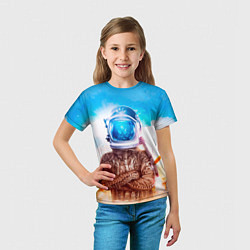 Футболка детская Lets create our own world, цвет: 3D-принт — фото 2