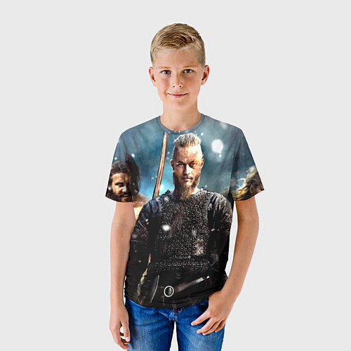 Детская футболка Викинги 2022 / 3D-принт – фото 3