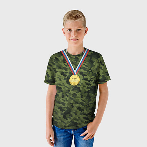 Детская футболка Лучшему IT - специалисту / 3D-принт – фото 3
