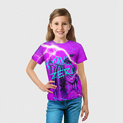 Футболка детская Katana Zero Катана Зеро Самурай, цвет: 3D-принт — фото 2