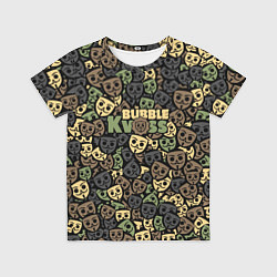 Футболка детская Бабл Квас камуфляж, цвет: 3D-принт