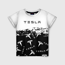 Футболка детская Tesla - Black & White, цвет: 3D-принт