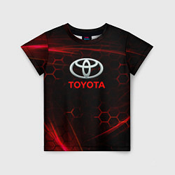 Футболка детская Toyota sport соты, цвет: 3D-принт