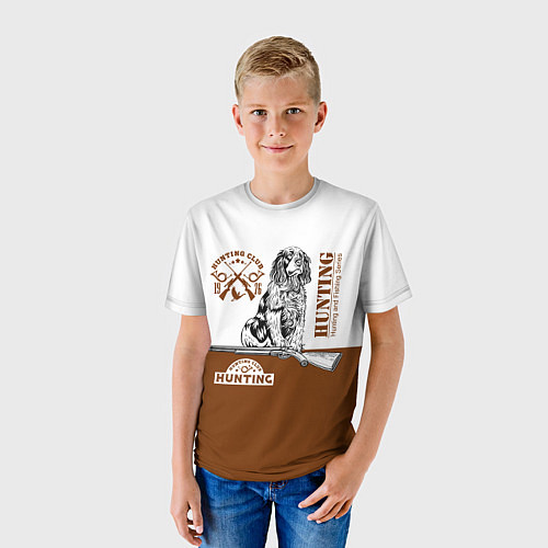 Детская футболка Охотничья Собака / 3D-принт – фото 3