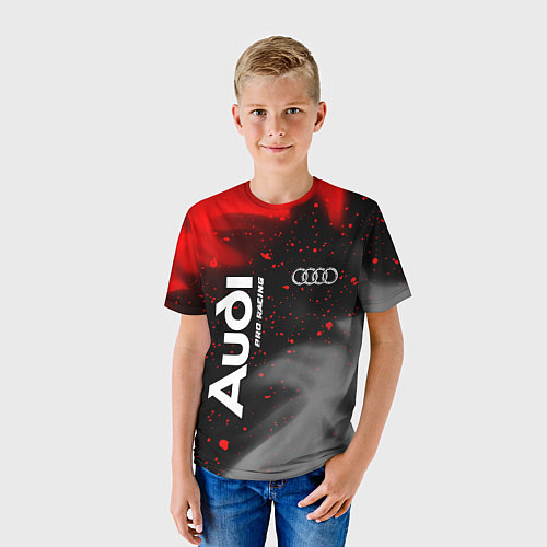Детская футболка АУДИ Pro Racing Огонь / 3D-принт – фото 3