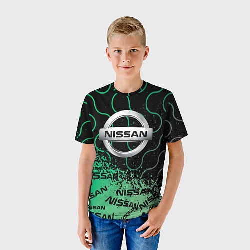 Детская футболка NISSAN Супер класса / 3D-принт – фото 3