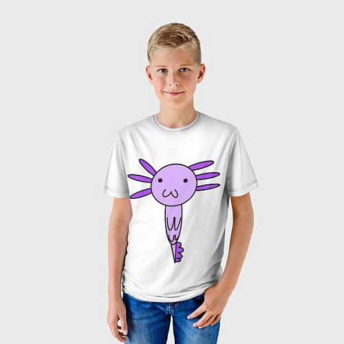Детская футболка Axolotl / 3D-принт – фото 3