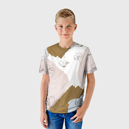 Детская футболка Палитра на холсте / 3D-принт – фото 3