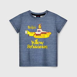 Футболка детская On a Yellow Submarine 3D, цвет: 3D-принт