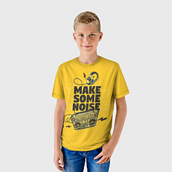 Футболка детская Make Some Noise музыка, цвет: 3D-принт — фото 2