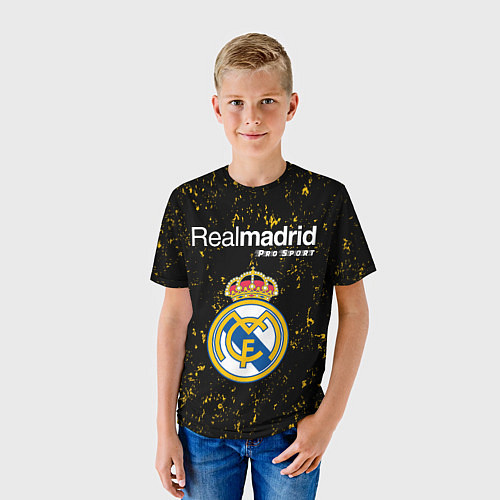 Детская футболка РЕАЛ МАДРИД Pro Sport Потертости / 3D-принт – фото 3