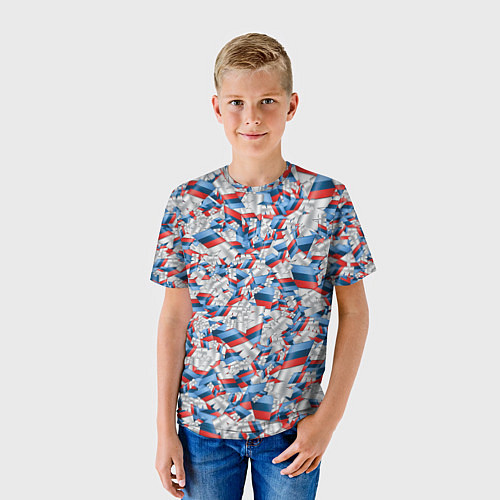 Детская футболка М-ка БМВ Паттерн / 3D-принт – фото 3