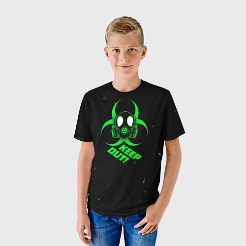 Детская футболка Biohazard Биологическая опасность / 3D-принт – фото 3