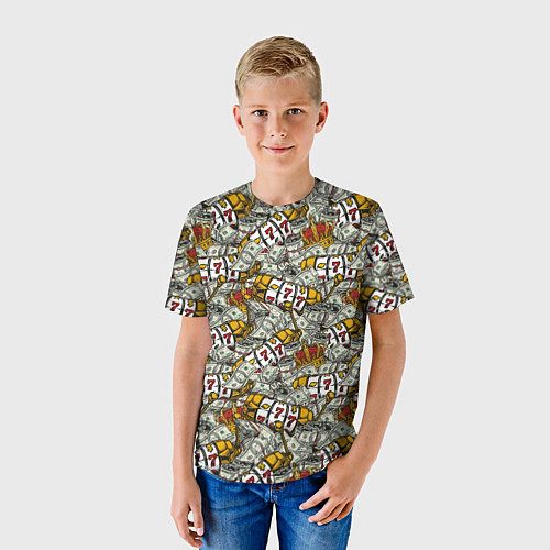 Детская футболка Джекпот Jackpot / 3D-принт – фото 3