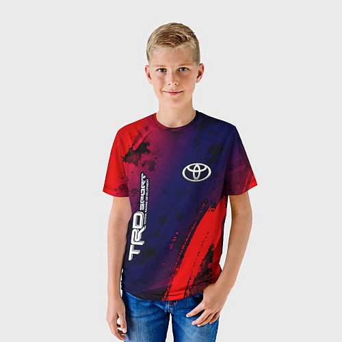 Детская футболка ТОЙОТА TRD SPORT - Краска / 3D-принт – фото 3