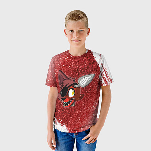 Детская футболка FNAF - ФОКСИ - Краска / 3D-принт – фото 3