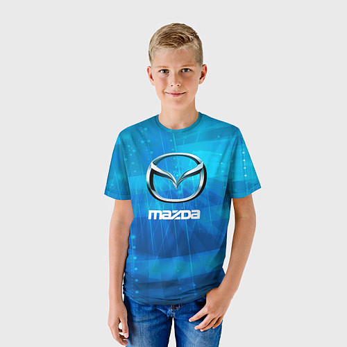 Детская футболка Mazda мазда / 3D-принт – фото 3