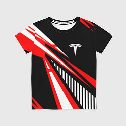Футболка детская ТЕСЛА - RED SPORT, цвет: 3D-принт