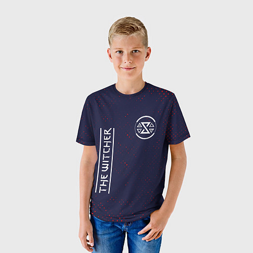 Детская футболка ВЕДЬМАК Гранж / 3D-принт – фото 3
