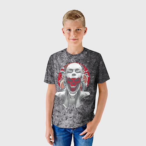 Детская футболка Под маской человека / 3D-принт – фото 3