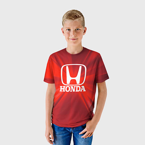 Детская футболка Хонда HONDA / 3D-принт – фото 3