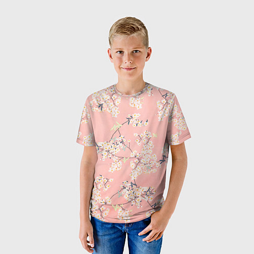 Детская футболка Расцветающие деревья / 3D-принт – фото 3