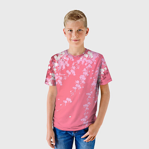 Детская футболка Весенняя ива / 3D-принт – фото 3